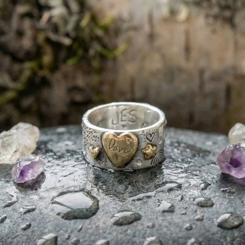 Handmade Heart Love Ring