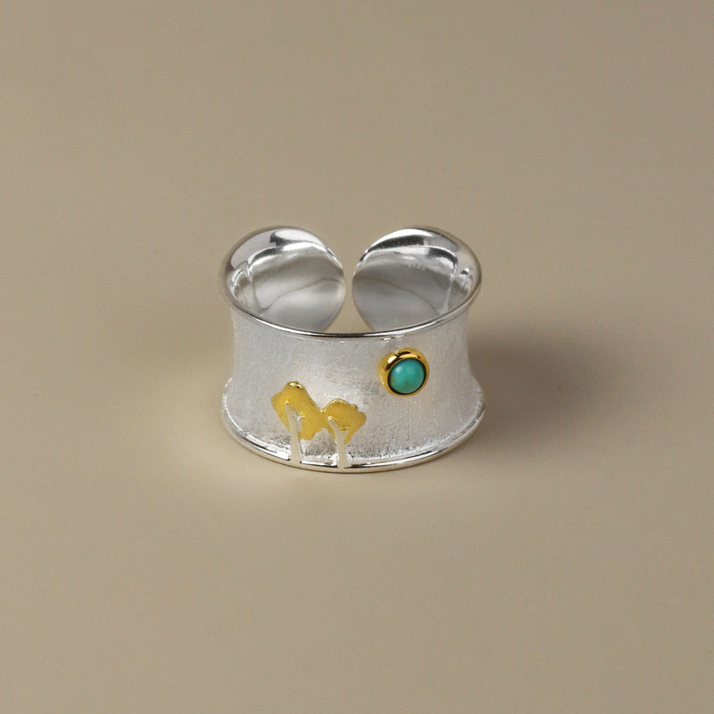 Handmade Turquoise Cuff Ring