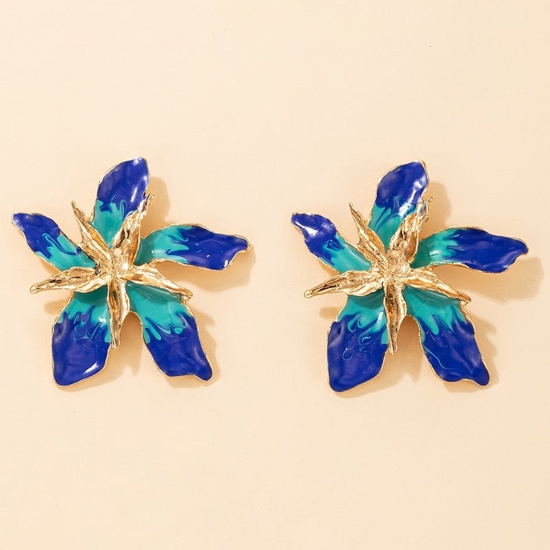 Lucky Flowers Earrings In Gold