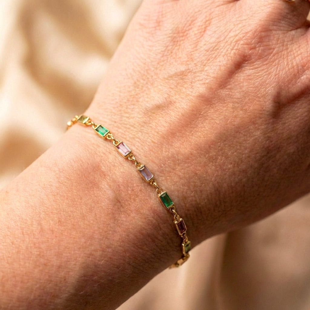 Isabella Multicolor Cz Stone Bracelet