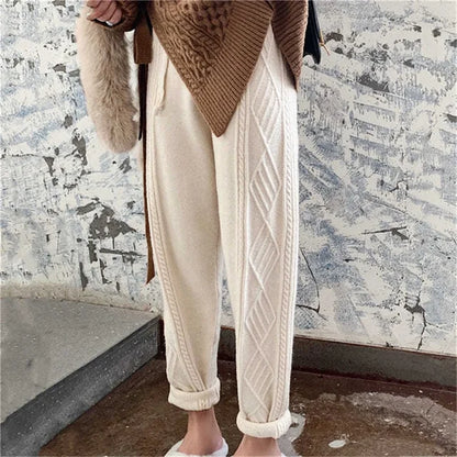 CD | Pantaloni eleganți cu model pentru femei