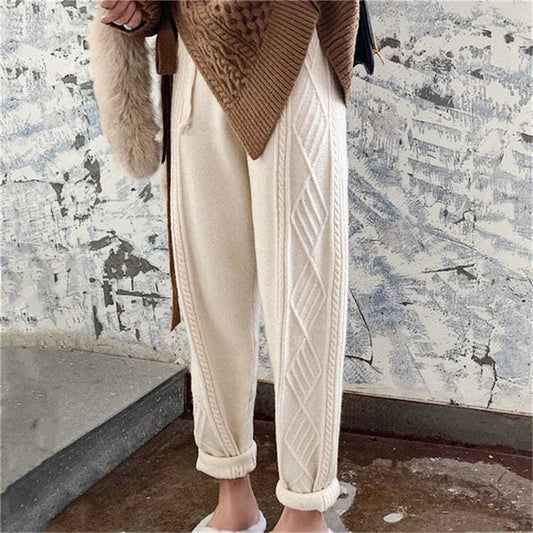 CD | Pantaloni eleganți cu model pentru femei