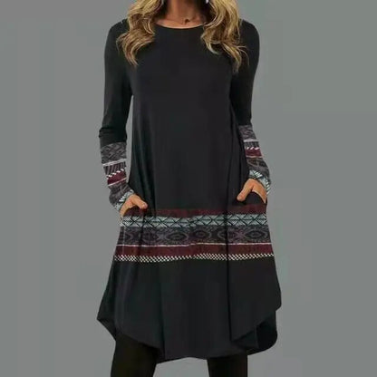 CD | Rochie midi cu mânecă lungă