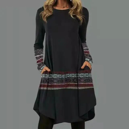 CD | Rochie midi cu mânecă lungă