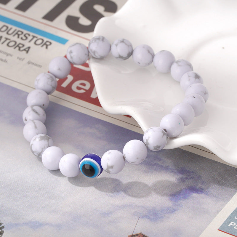 Marble Evil Eye Bracelet