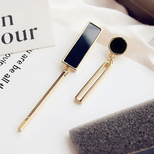 Minimalist Black Onyx Earrings
