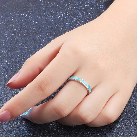 Minimalist Blue Ring