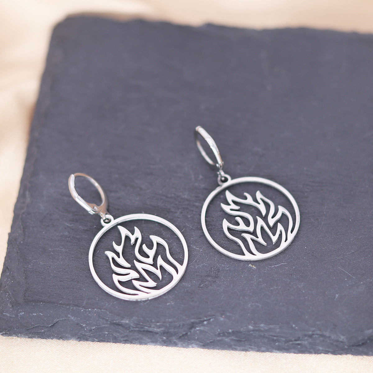 Minimalist Flame Earrings