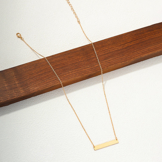 Minimalist Gold Bar Necklace