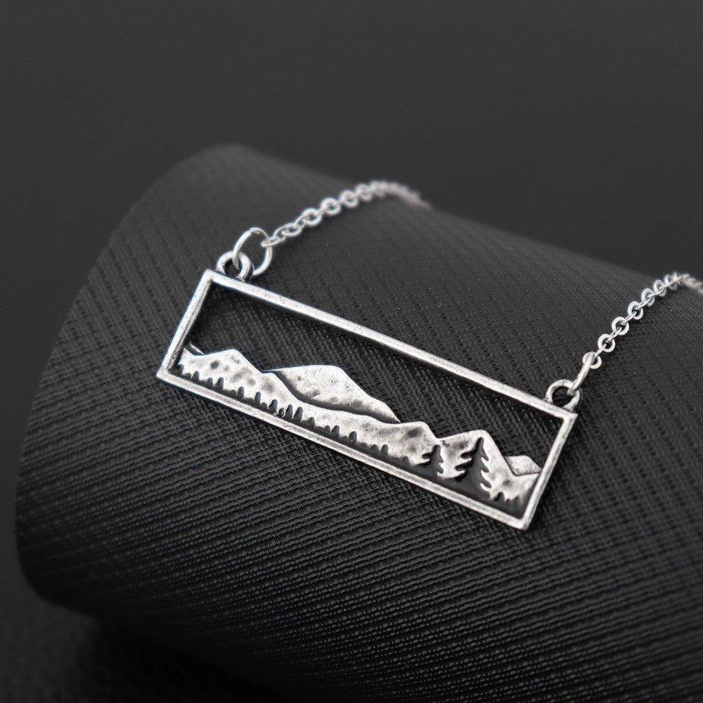 Minimalist Mountain Necklace