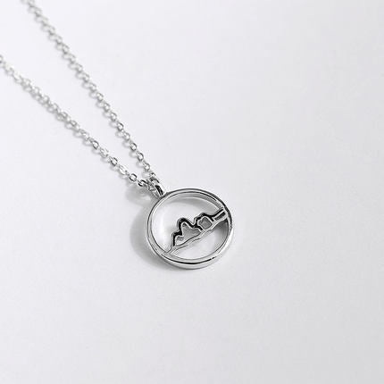 Minimalist Mountain Necklace