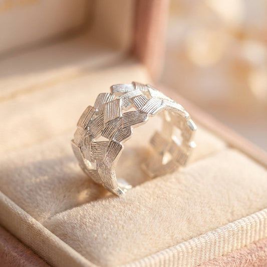Minimalist Silver Statement Ring