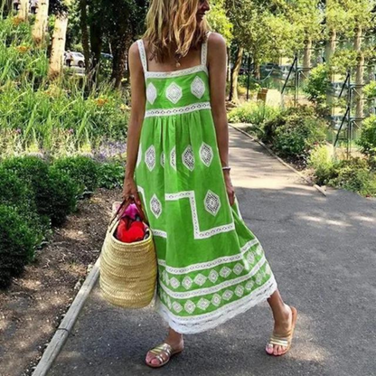 CD | Rochie boho maxi fără mâneci