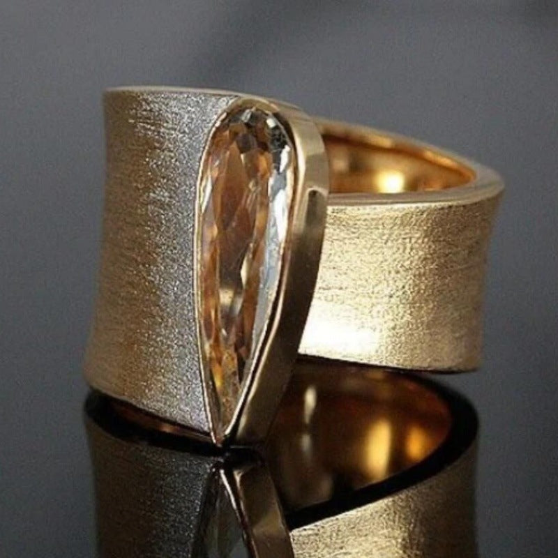 Modern Citrine Ring