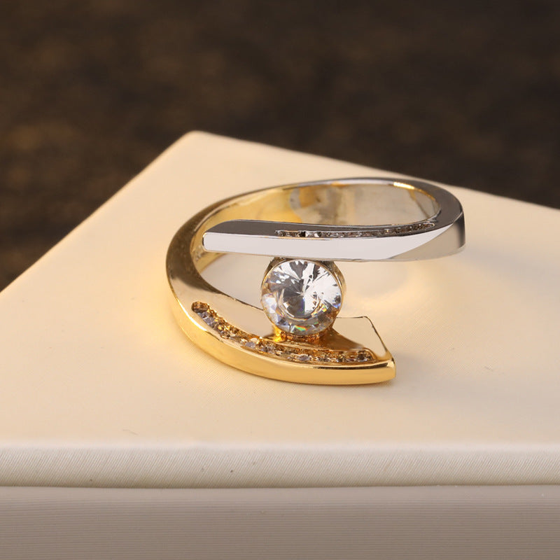 Modern Crystal Ring