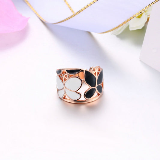 Modern Enamel Ring