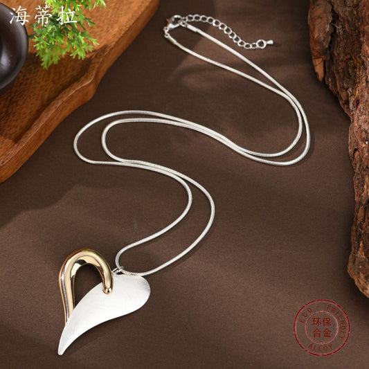 Modern Heart Necklace