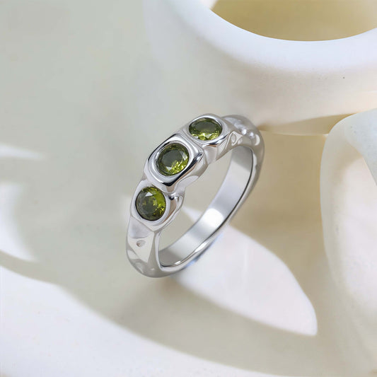 Modern Peridot Ring