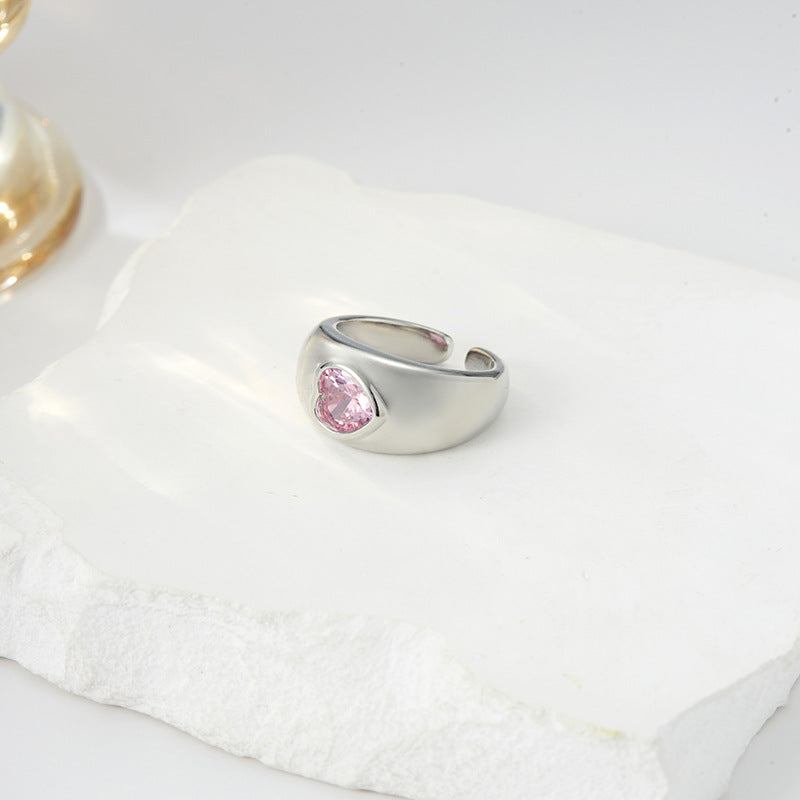 Modern Pink Tourmaline Ring