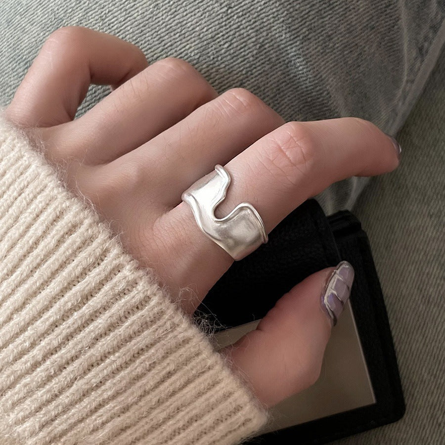 Modern Silver Ring