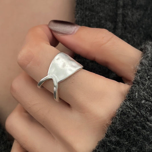 Modern Silver Ring