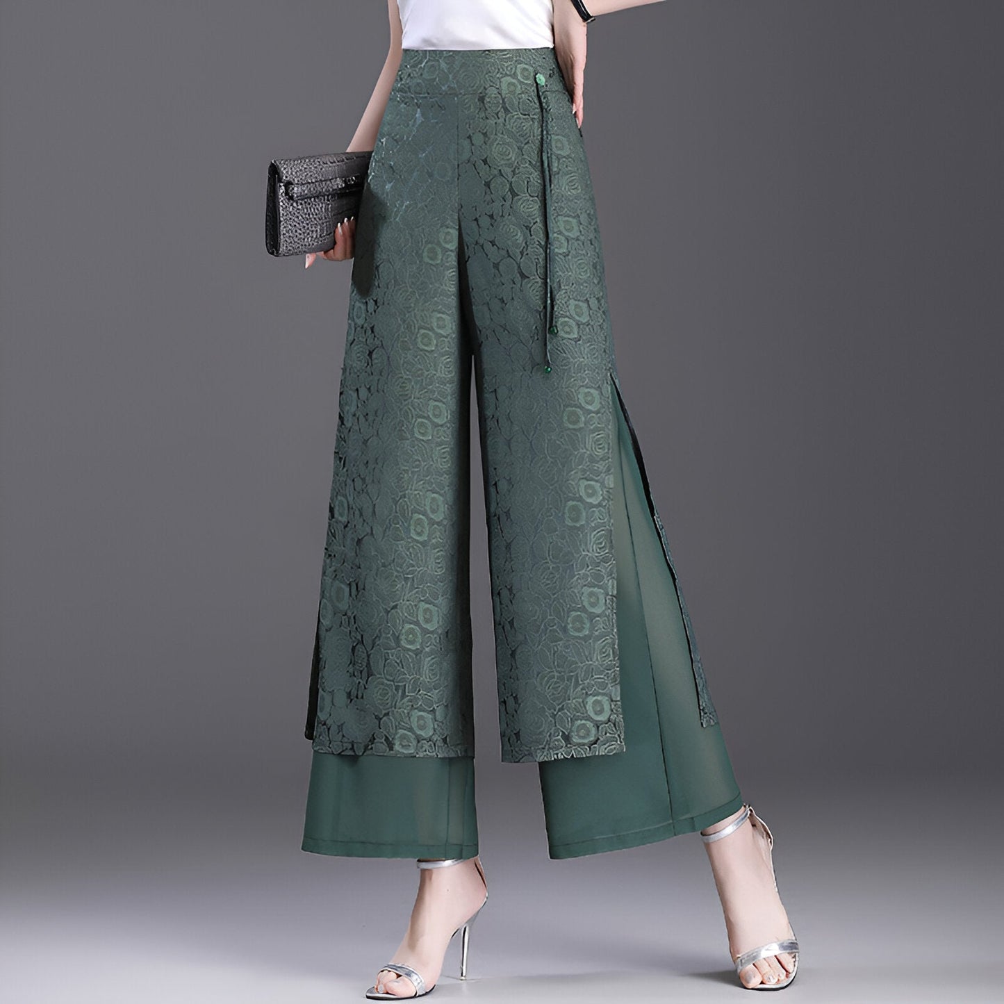 CD | Pantaloni largi eleganți, fără efort pentru vară