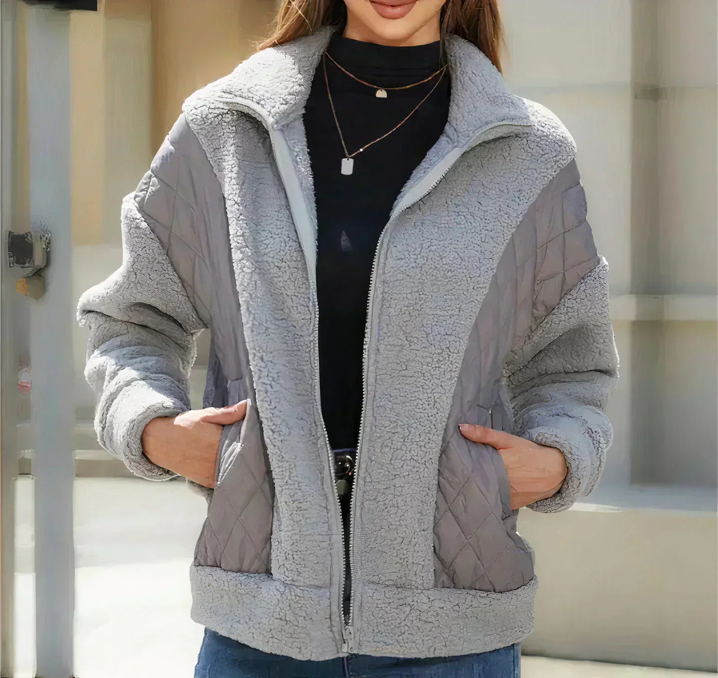 CD | Trendy Pocket Jacket pentru femei