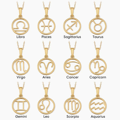 Gold Zodiac Sign Necklace