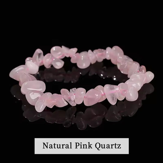 Natural Pink Quartz Bracelet