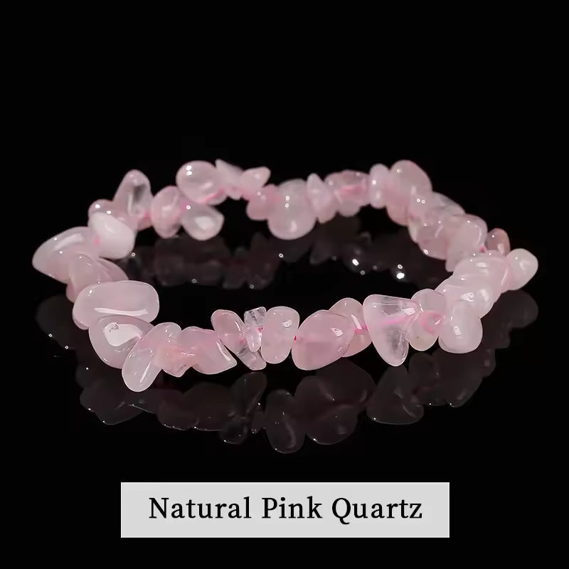 Natural Pink Quartz Bracelet