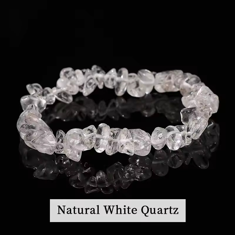 Natural White Quartz Bracelet