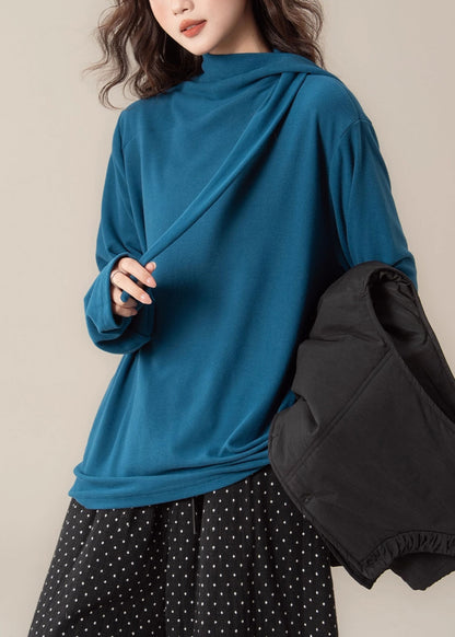 New Black Button Cotton Filled Waistcoat and Peacock Blue T Shirt Two Pieces Set