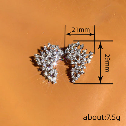Vintage Sparkling Crystal Climber Drop Earrings