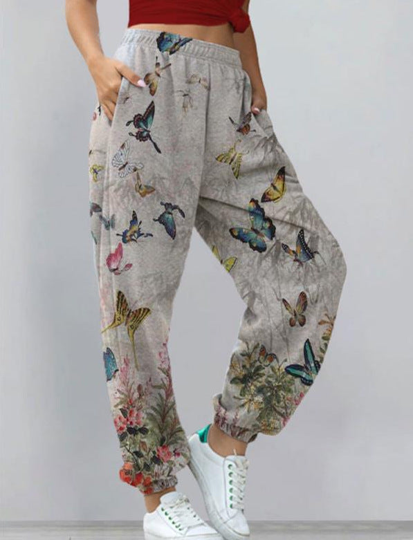 CD | Pantaloni eleganți și eleganți cu imprimeu streetwear