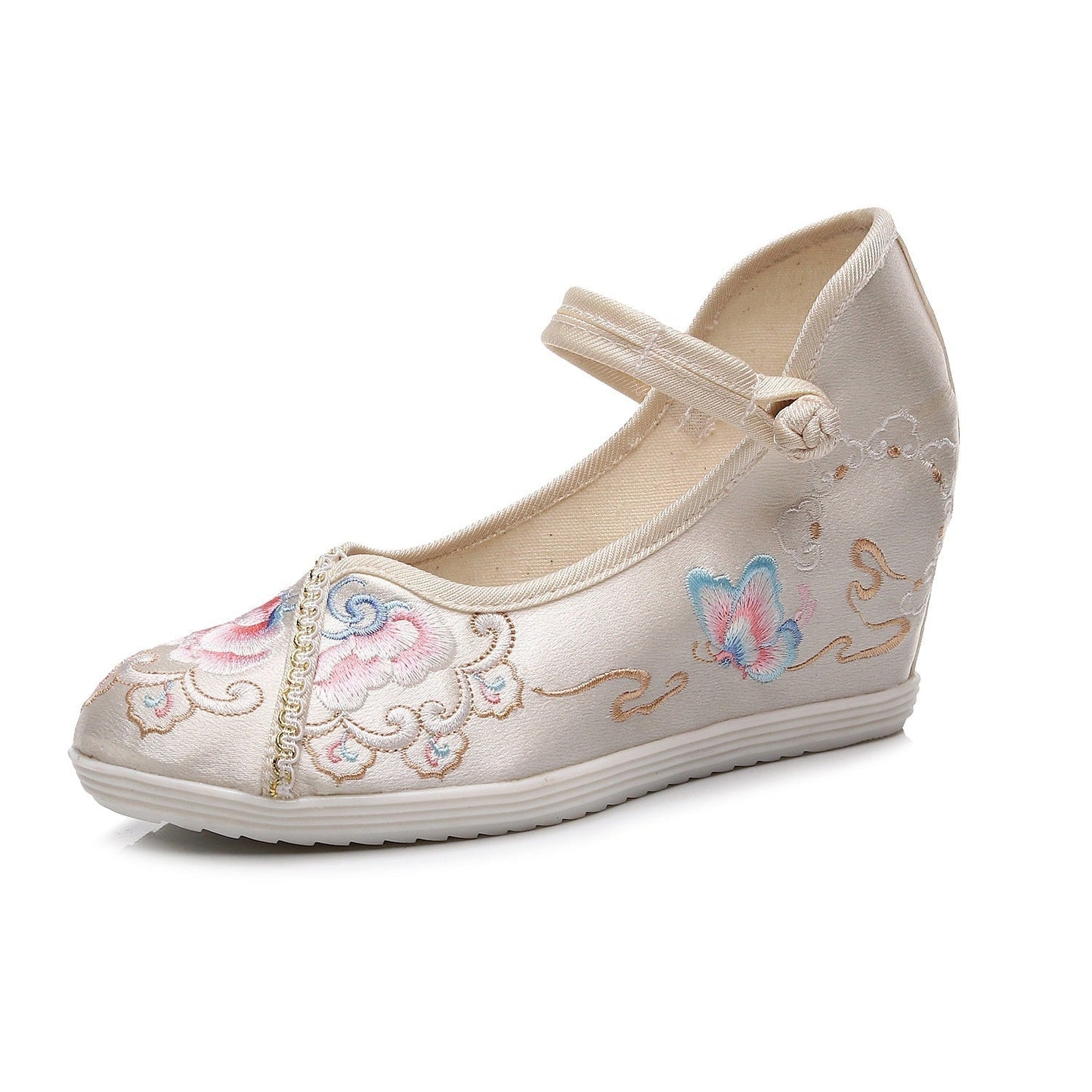 CD | Pantofi eleganți brodați în formă de cupă