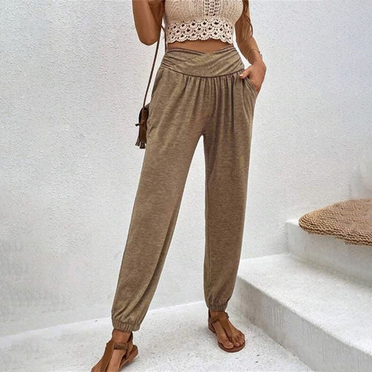 CD | Pantaloni drepți casual obișnuiți pentru femei