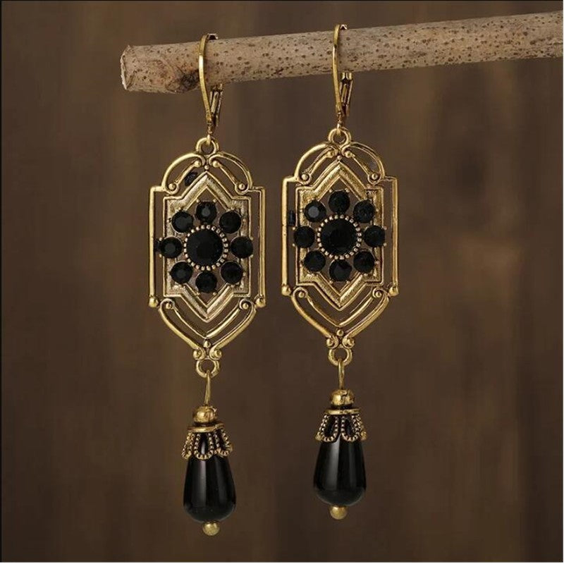 Elegant Golden Shadow Earrings