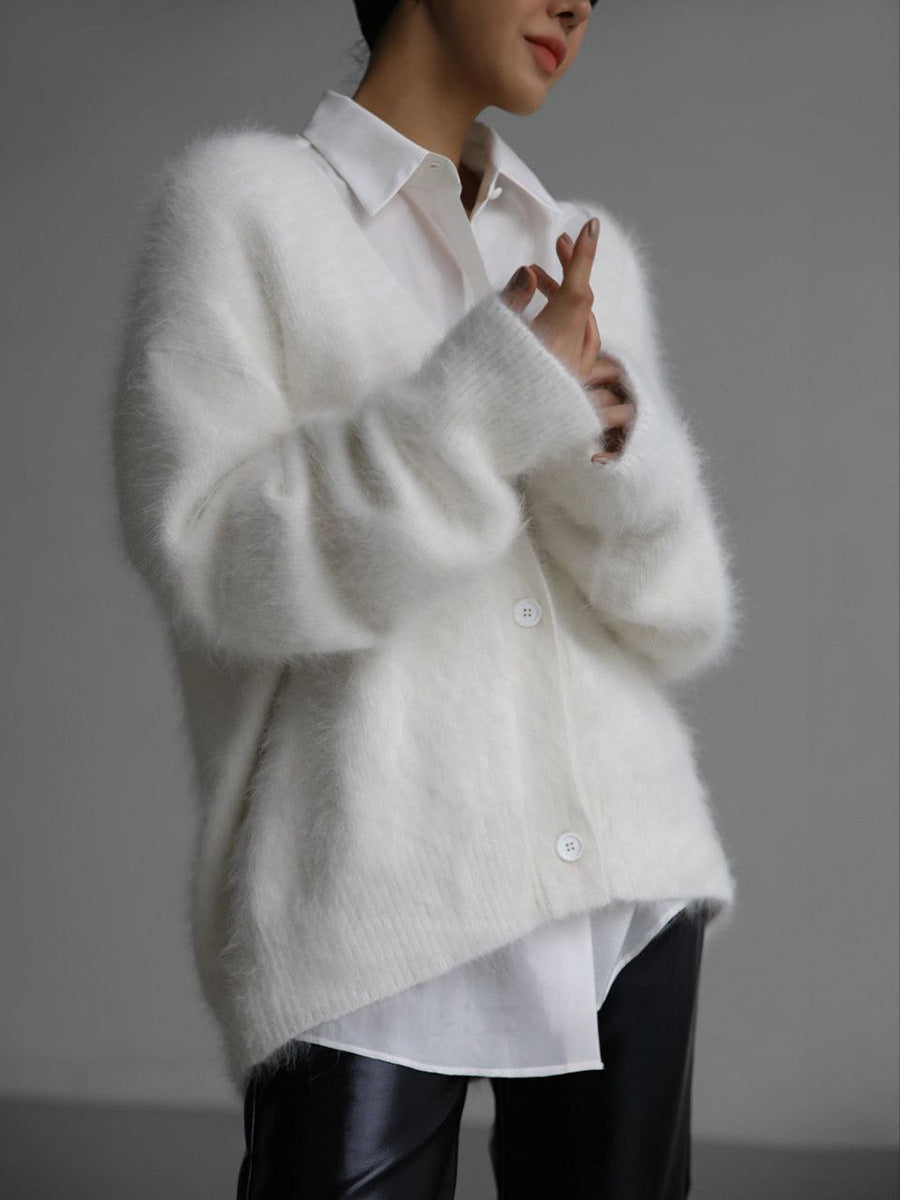 CD | Cardigan elegant cu buton liber