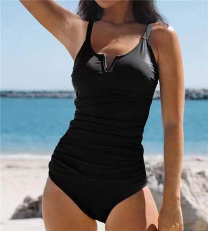 CD | Tankini imprimat cu decolteu în V