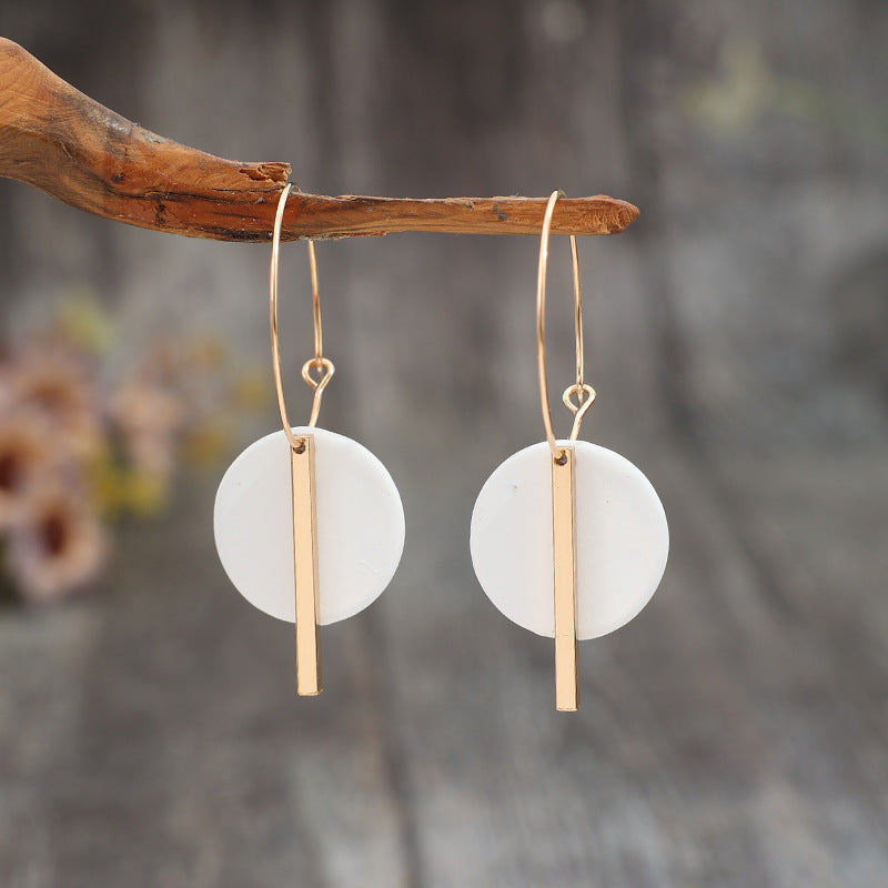 Vintage Obsidian Beam Earrings