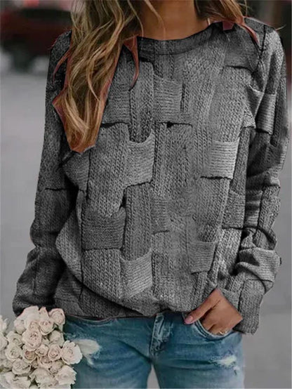 CD | Pulover patchwork structurat