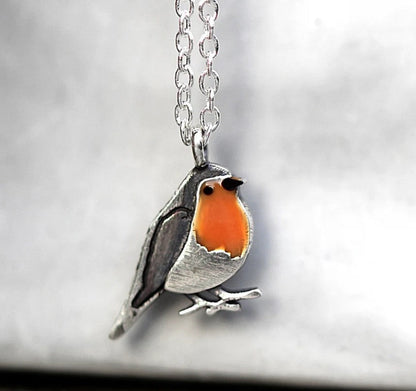 Vintage Branchbird Charm Necklace