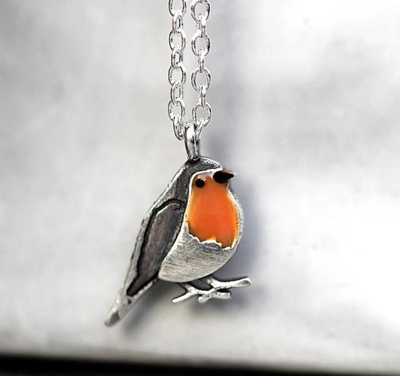 Vintage Branchbird Charm Necklace