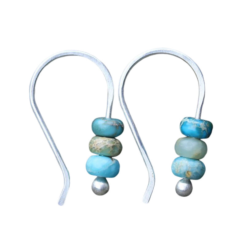 Elegant Turquoise Harmony Drop Earrings