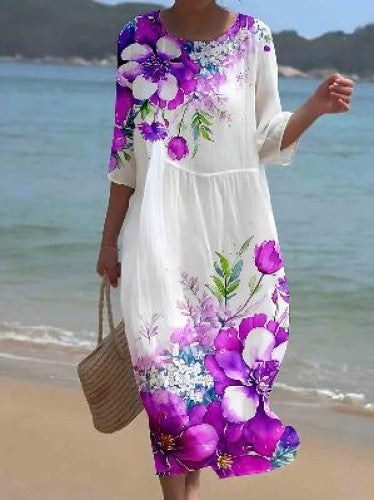 CD | Rochie maxi cu model floral