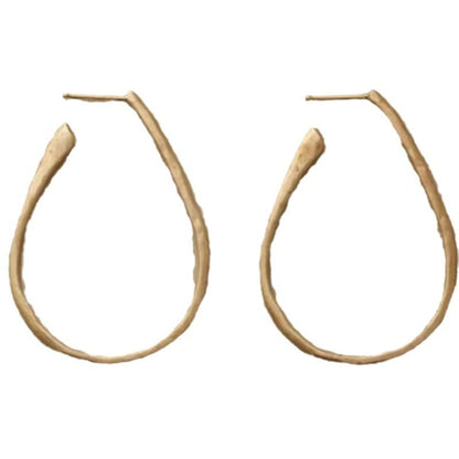 Delicate Artisan Gold Earring
