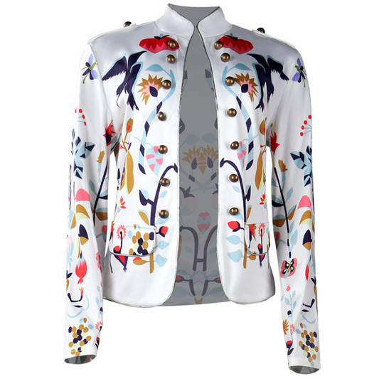 CD | Blazer imprimat cu piept dublu