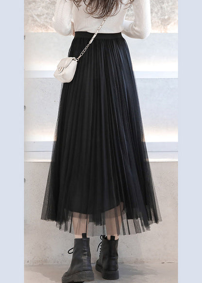 Organic Black Brief Circle Fall Skirt