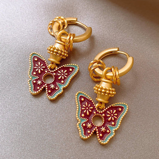 Ornate Butterfly Earrings