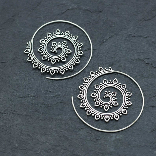 Ornate Spiral Earrings